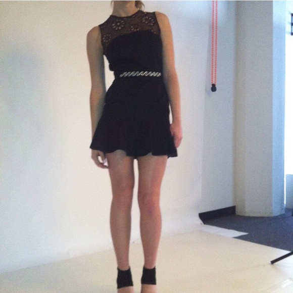 • SALE •  Embroidered Silk Cotton Cocktail Dress - Picture 5 of 6